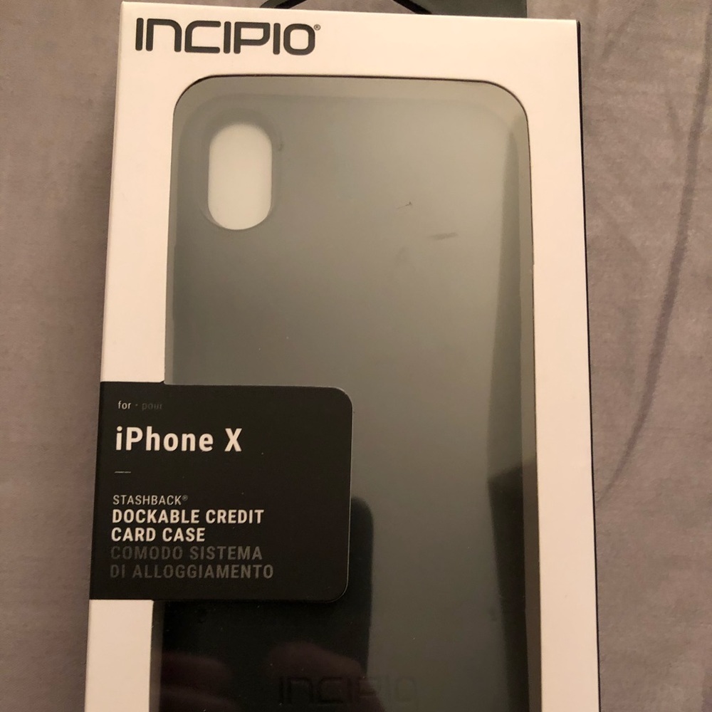 New in box Incipio Stashback iPhone X case